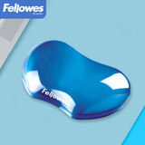 范罗士（Fellowes）通用鼠标垫护腕托键盘手腕托 人体工学办公电竞游戏水晶硅胶键盘手托护腕 硅胶腕托鼠标垫 硅胶鼠标腕托 蓝
