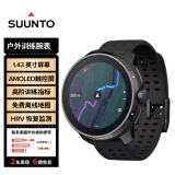 颂拓（SUUNTO）Race 心率血氧多频多星HRV跑步铁三游泳户外运动手表 乌木黑