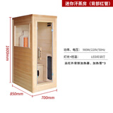 九杉小型汗蒸箱家庭用远红外线桑拿房木质迷你汗蒸房光波房干蒸房全身 迷你汗蒸房（背部红管）