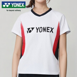 YONEX尤尼克斯羽毛球服比赛训练跑步健身吸汗透气短袖女210284BCR白O