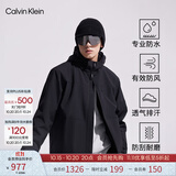 Calvin KleinJeans【户外防风防水】三合一内胆登山徒步冲锋夹克外套J400483 BEH-太空黑 XL