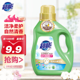 超能 洁净柔护洗衣液 750g瓶装 天然椰油生产 护色 自然白花香