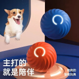 华元宠具（hoopet）狗狗玩具球耐咬自嗨解闷自动逗狗神器宠物电动小狗智能弹力遛狗球 【升级款3.0】更大更耐咬 橙色