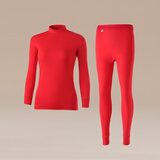 海之宁秋衣秋裤女士保暖内衣套装纯棉宽松棉毛衫衬衣衬裤本命年高领