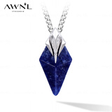 AWNL波塞冬三叉戟项链男吊坠小众轻奢时尚饰品送男友新年礼物 项链钛钢链款（55CM）+手链L码