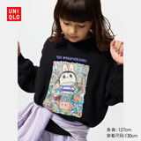 优衣库童装女童亲子泡泡玛特卫衣/长袖UT/运动衫483650 09 黑色 160