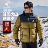 骆驼火山羽绒服1.0男士鸭绒加厚防寒面包服潮款冬季外套M13CR07089