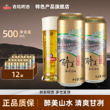 青岛啤酒（TsingTao）山水系列啤酒醉美山水苏州园林罐大罐 500mL 12罐 整箱装 部分8月到期