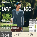蕉下（beneunder）防晒衣男薄外套防紫外线透气户外钓鱼休闲高弹夏AS105深蓝灰2XL