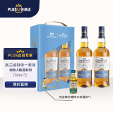 格兰威特（ThE GLENLIVET）单一麦芽威士忌 创始人 700ml 双支PLUS 礼盒 (内含50ml小酒伴)