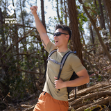 SANFO PLUS三夫户外轻锋速干T恤短袖圆领夏透气户外运动训练作战衫吸湿 棕榈绿 L