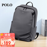 POLO双肩包男士短途旅行背包学生书包男16/17.3英寸电脑包商务出差包