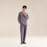 全棉时代睡衣【蓬松保暖抗静电】双面绒男士女士家居服套装