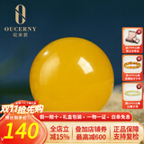 欧采妮（OUCERNY）天然蜜蜡散珠琥珀满蜜鸡油黄老形圆珠配珠佛珠文玩手串配件珠单颗 10mm+（优质弹力绳+引线）