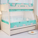 富俪姿A类子母床蚊帐高低双层上铺下铺儿童梯形书架家用全伸缩支架 1.5米下铺【全伸缩书架款】长2米 快乐童年【京东广州仓发货】