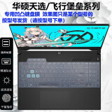 熙露 2024款华硕天选5Pro/5/4/4R/3/2键盘膜天选3/4Plus屏幕保护膜Air外壳贴纸 硅胶透明键盘膜 华硕天选3（15.6英寸）