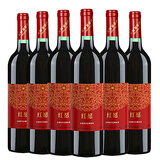 长城红标红愿赤霞珠干红葡萄酒 婚庆用酒 750ML*6瓶整箱装 中粮出品
