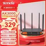 腾达（Tenda） 5G双频千兆无线路由器 AX3000无线企业家用商用高速路由器 wifi穿墙金属壳体VPN路由 W30E【3000M企业路由】