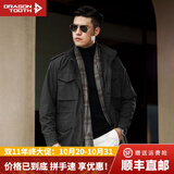 龙牙二代M65战地风衣外套修身野战战术服秋外套男战术夹克城市轻户外 极夜黑（二代含导电丝） S=170/92A（140-160斤）