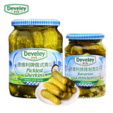 德国进口俄式青瓜670g+青瓜仔330g 腌酸黄瓜俄罗斯风味罐头