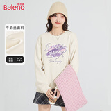 班尼路（Baleno）潮流卫衣女2025年春季新款新年战袍小个子休闲女装外套