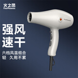 火之凤吹风机理发店专用 电吹风筒 负离子2200W大功率发廊大风力速干家用高速恒温护发不伤发8960 8960H米兰白(2400W)