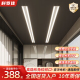 科罗佳隐形晾衣架电动智能晾衣机隐藏嵌入式家用阳台全自动升降晾晒衣杆 白色【遥控照明】 全隐形 2.4米 单杆