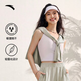 安踏空顶帽夏季透气男女同款吸汗速干防晒帽可调节轻便户外运动帽子