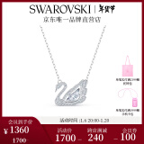 施华洛世奇（SWAROVSKI）新年礼物Swan优雅天鹅项链女吊坠轻奢送女友老婆生日礼物女 125周年纪念款镀白金色 5514421