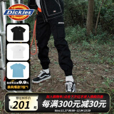 dickies 休闲裤 男女同款新复古回潮印花多口袋束口工装裤百搭8938 黑色 28