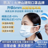 思沃灭菌款医用外科口罩S90 透气低阻  亲肤舒适 40只/1盒蓝色加宽泡泡耳绳-单只装