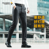 龙牙二代龙牙暗风战术修身版男士商务休闲通勤长裤男户外战术裤 极夜黑 32 175/84B（高175重145-155）