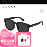 古驰（GUCCI）墨镜 方框太阳镜 塑料材质黑色镜框眼镜GG0637SK 001