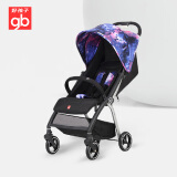 好孩子（gb）婴儿推车可坐可躺轻便遛娃易折叠婴儿车0-3岁用 D640黑粉