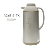 象印日本象印保温壶玻璃内胆家用热水壶进口暖水瓶大容量茶瓶 AFFB-16 浅咖AGYE19-TK 1.85L