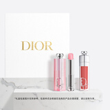 迪奥DIOR焕彩丰盈礼盒(润唇膏001+丰唇蜜 018)套装生日礼物新年礼物女