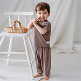 nest designs竹纤维男女童防蚊裤宝宝哈伦裤子儿童长短袖T恤 浆果紫（防蚊裤-灯笼裤版） 90 【建议身高80-92cm】