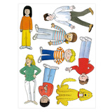 典范英语教具 含拼读表-字母表-人物图-头饰 故事表演配套道具 角色扮演 字母认知 自然拼读 可点读 人物图