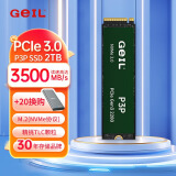 GEIL金邦P3P M.2接固态硬盘PCIE3.0 高速NVME协议台式机笔记本 TLC颗粒 SSD P3P 2TB 3500MB/S 官方标配