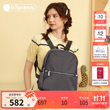 LeSportsac乐播诗新款包包女包时尚通勤电脑背包双肩包书包 冷灰色