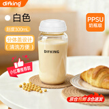 DIFKING早餐专用外带豆浆杯奶瓶级PPSU便携上班族家用牛奶微波炉可加热 【红薯网红豆豆杯】暖心白 300ml