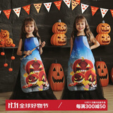 婚恋倾城万圣节服装儿童围裙南瓜服cosplay万圣节装饰幼儿园表演服