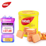 丽芝士（Richeese）印尼进口纳宝帝Nabati奶酪味威化饼干300g/罐儿童休闲零食