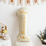 欧妮姿数字气球1生日场景布置女孩生日道具氛围布置场景派对装饰快乐