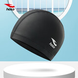 浩沙（hosa）泳帽 男女通用成人布艺pu涂层防水游泳帽 高弹不勒头长发护耳 