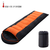 北极狼（BeiJiLang） 睡袋成人户外旅行冬季四季保暖室内露营隔脏棉睡袋1.8KG拼接橙色