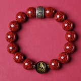 慈灵阁朱砂本命年男女手链属兔文殊菩萨本命佛护身符男款男士礼物