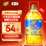 福临门 食用油 0反式脂肪一级葵花籽油4L 中粮出品