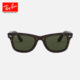 雷朋（RayBan）太阳镜徒步旅行运动户外方形墨镜显脸小眼镜0RB2140F可定制 902玳瑁色镜框绿色镜片 尺寸52