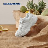 斯凯奇奥利奥|秋季黑白老爹鞋复古熊猫鞋透气厚底增高运动鞋